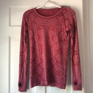 Lululemon long sleeve swiftly tech top snake skin